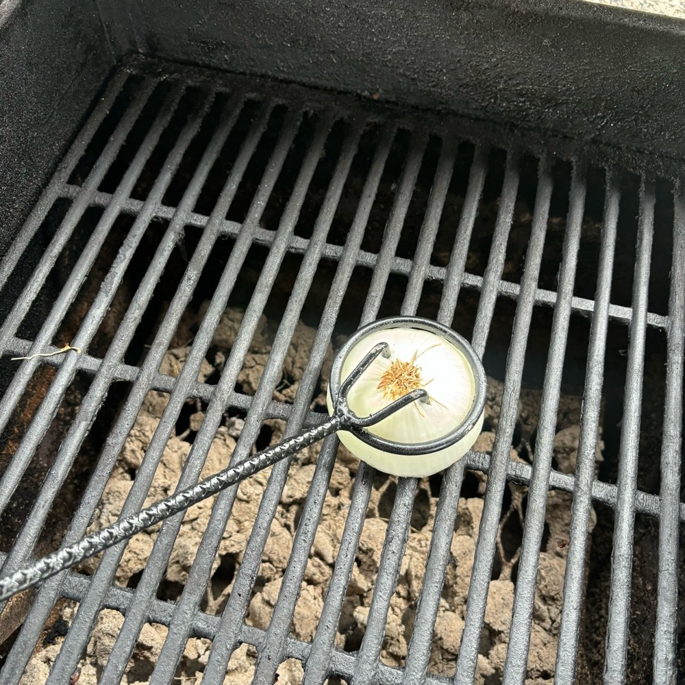 Grill Smoker Onion Cleaner Tool All Natural Heavy Duty Metal Wood New Size 20”